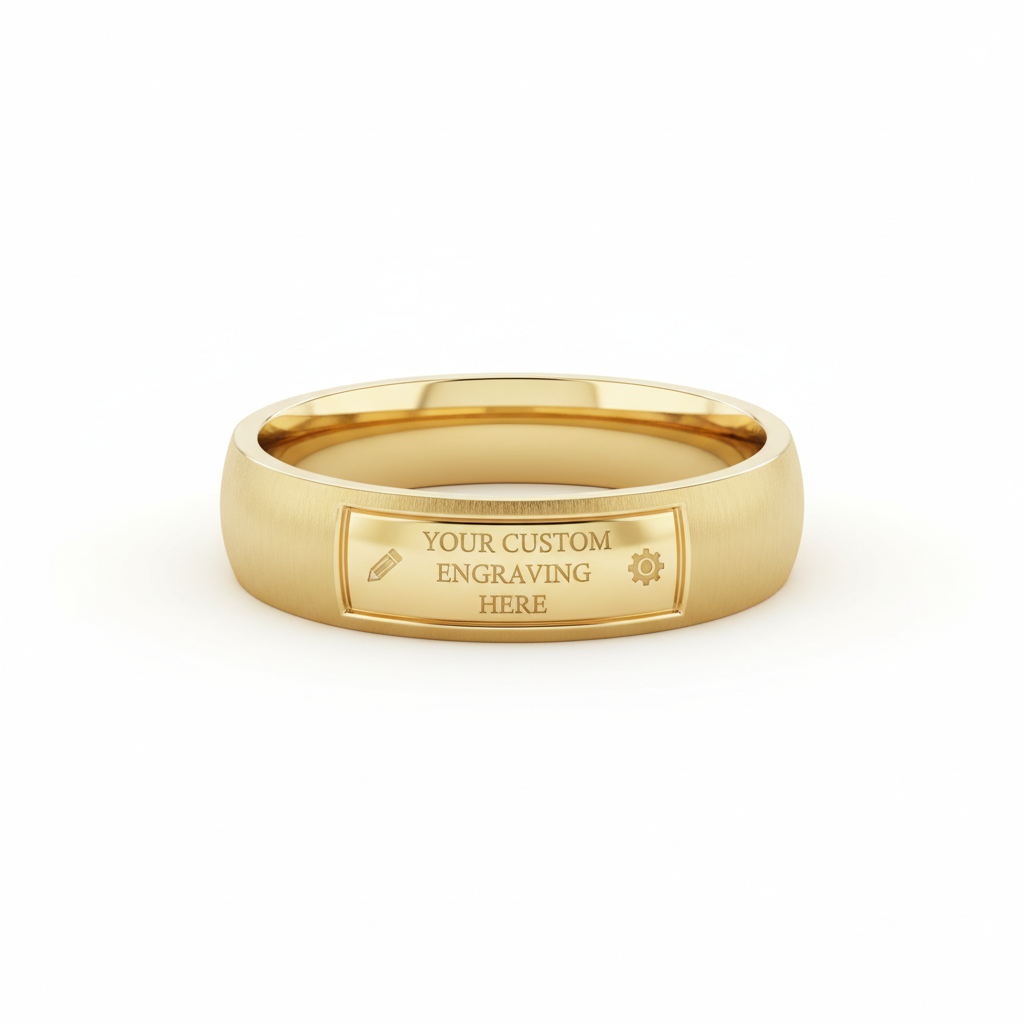 Custom Engraved Gold Ring