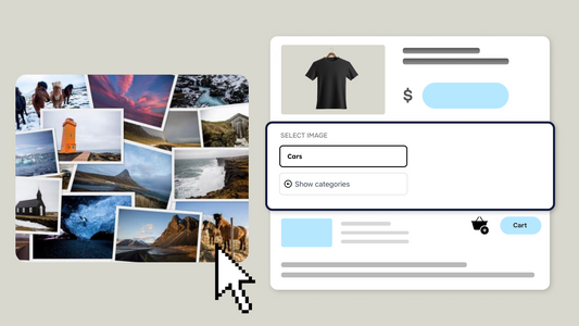 How to Integrate an Image Library into Your Shopify Product for Personalization and Customization.