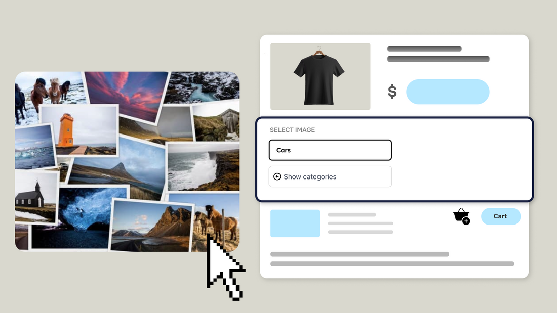 How to Integrate an Image Library into Your Shopify Product for Personalization and Customization.