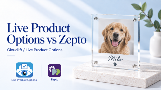 Live Product Options vs Zepto: Shopify comparison
