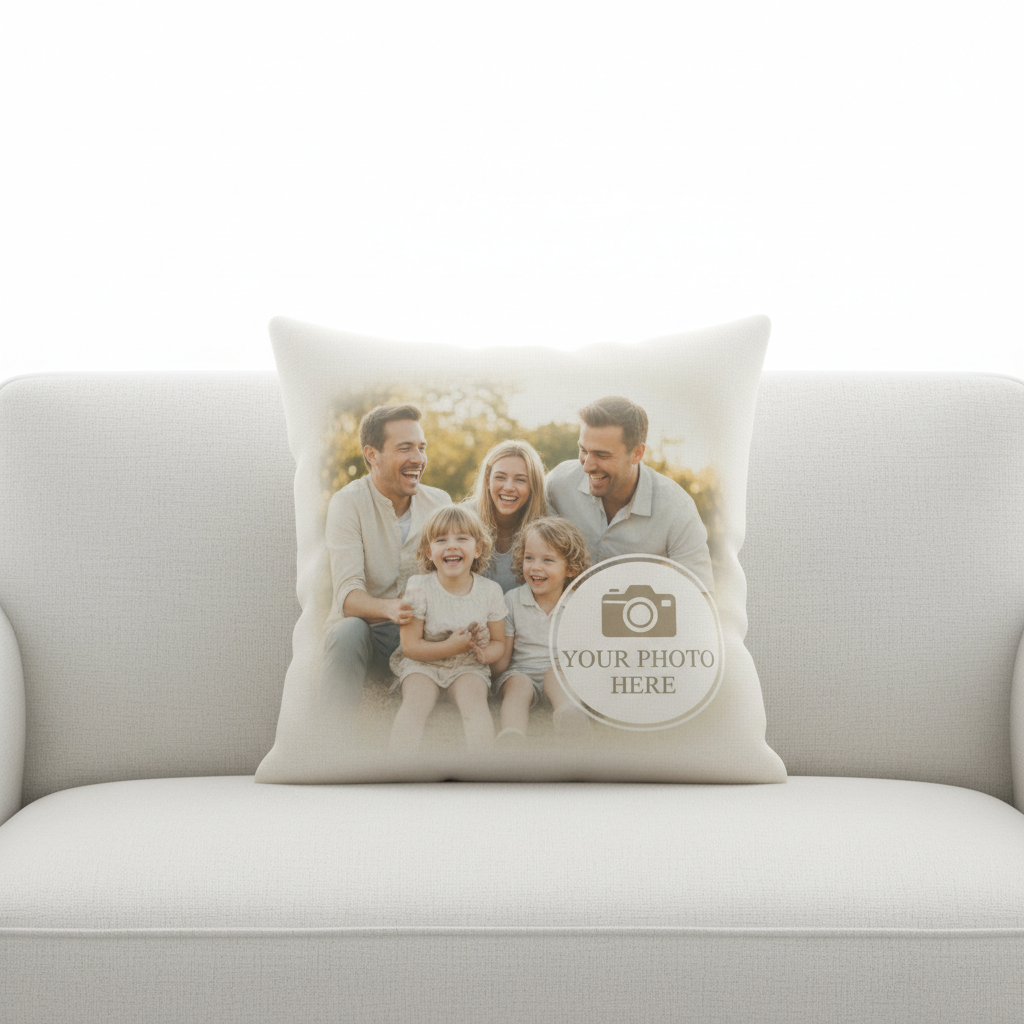Custom Photo Throw Pillow
